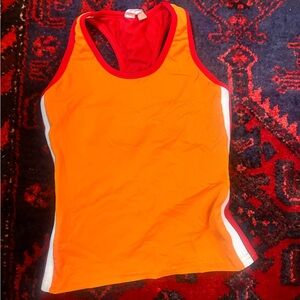 Pearl Izumi Vintage Red and Orange Athletic Tank